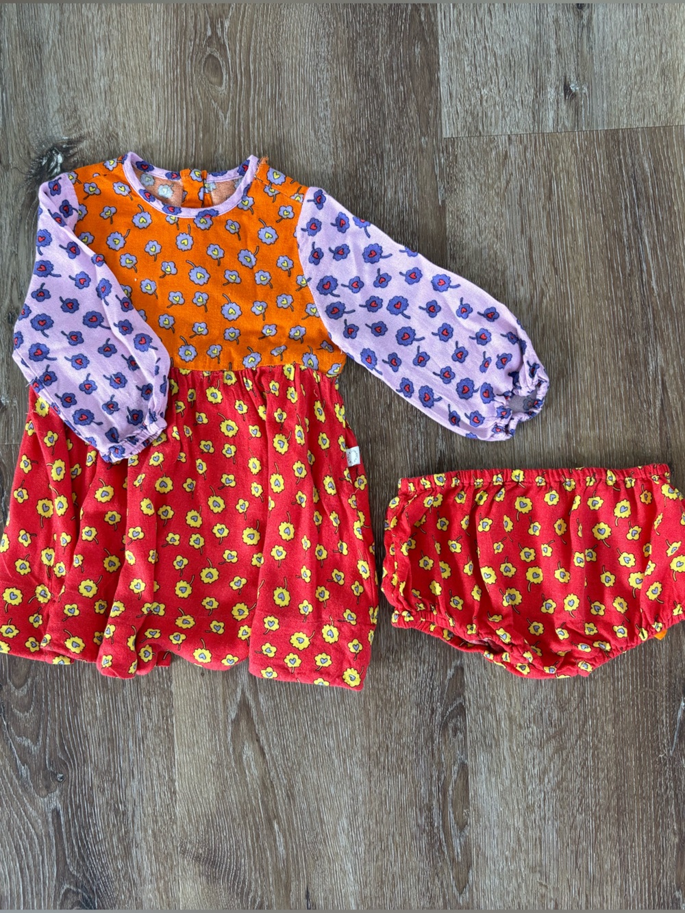 Stella McCartney Floral Dress & Matching Bloomer Set Sz:9months/ Boho, Fall